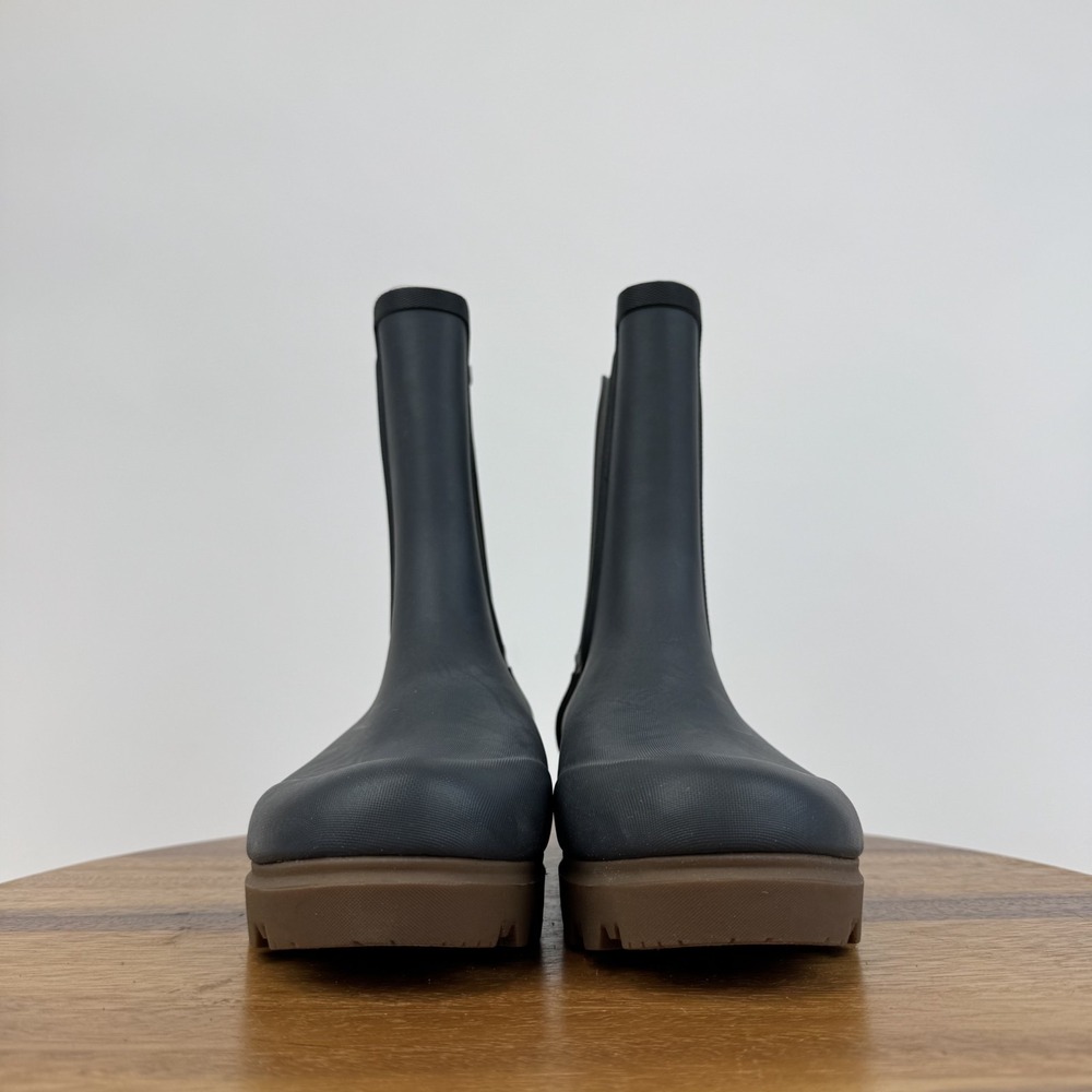 New Womens Bogs Holly Tall Chelsea Black Waterproof Rain Boots Size 8 M NWOB - Picture 3 of 8